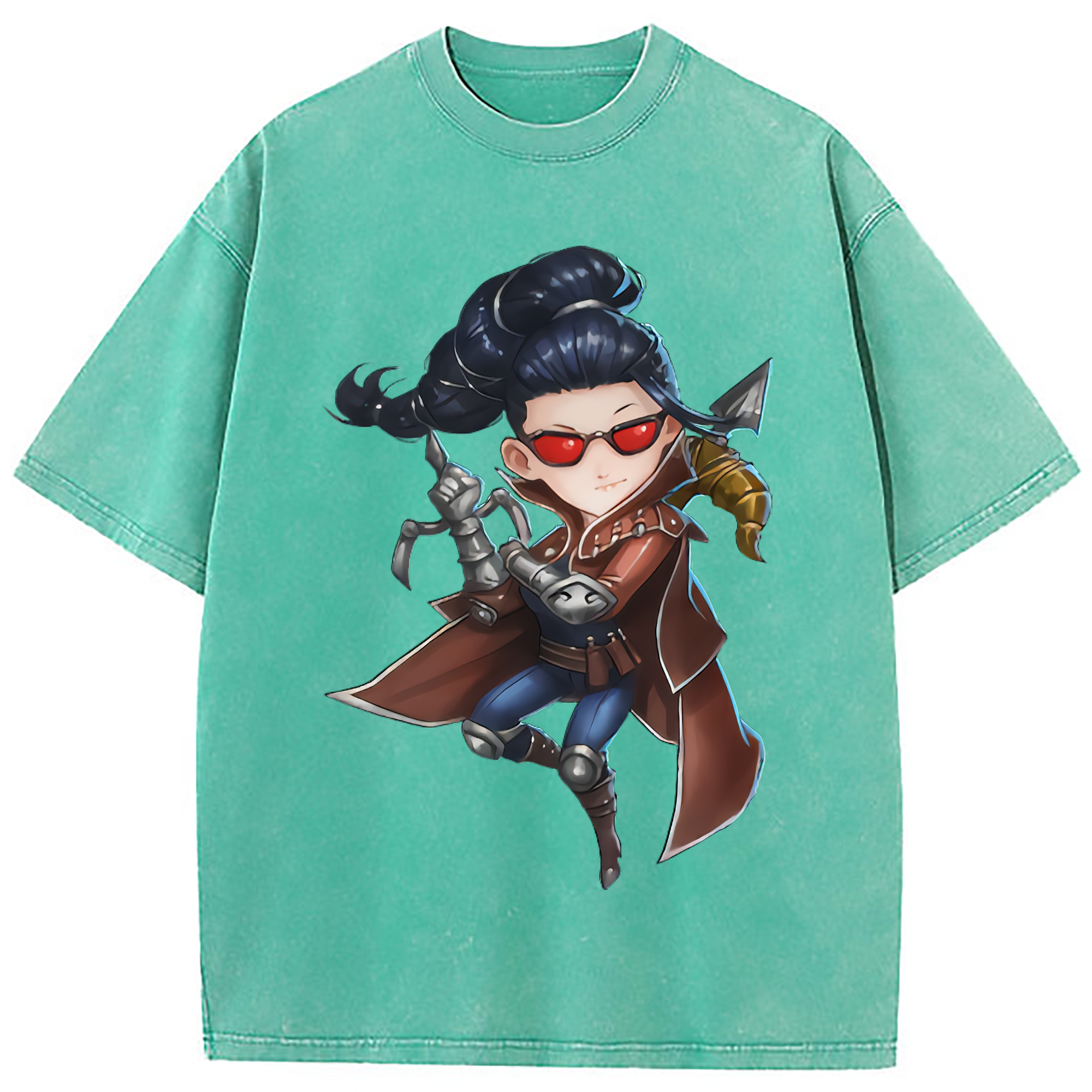 （画像用） リーグ・オブ・レジェンド League of Legends LOL 綿100% ヴィンテージ風 半袖Tシャツ（フロントプリント）